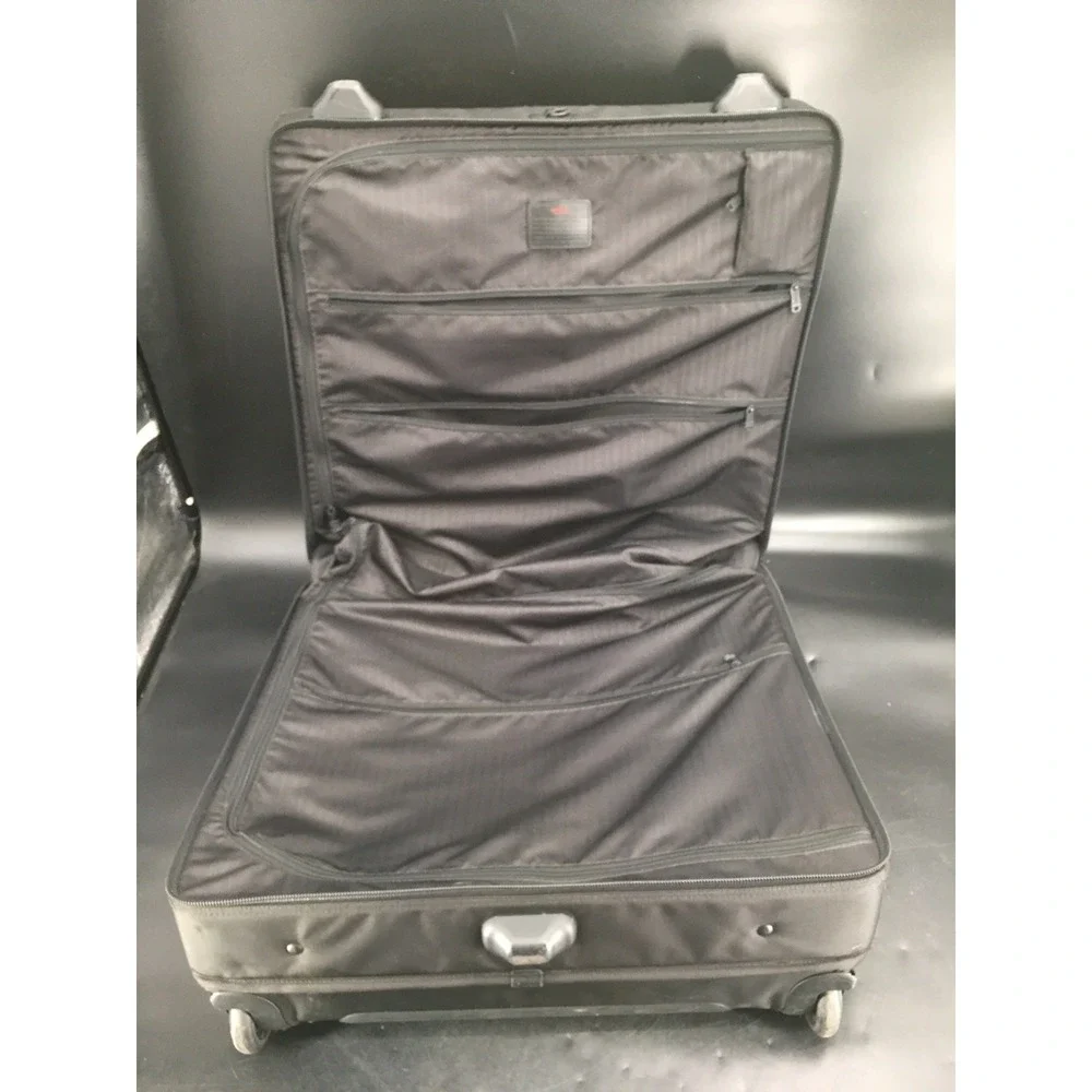 TUMI Alpha 2 Wheeled Garment Bag Carry‎ On Ballistic Nylon Black Travel Luggage